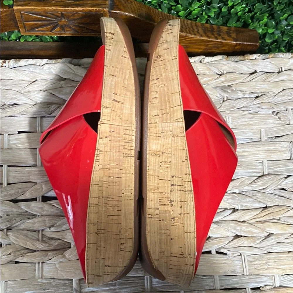 Fitflop Red Wedge Sandals - Picture 5 of 9